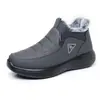 Zapatos de Algodón para Hombre Invierno Nuevo Estilo Zapatos de Tela Old Beijing Más Terciopelo Engrosados Antideslizantes Cómodos Zapatos Deportivos Casual Calidez Zapatos de Papá