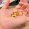 Anillo de Dedo Trasero Dorado con Puntos de Diamante para Loach Retro, Diseño Simple y Versátil de Anillo Liso para Apilar, Anillo Abierto de Alta Gama