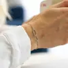 Pulseira Irregular Nova Transfronteiriça da Amazon, Fashion e Simples, Joia de Clipe de Papel para o Dia a Dia, Estilo Casal Presente de Aniversário