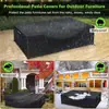 Funda para Muebles de Terraza Impermeable Resistente Gruesa Tela Oxford Funda para Muebles de Exterior Adecuada para Conjuntos de Mesa y Sillas de Exterior