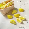 Cuentas acrílicas simuladas en forma de manzana, cuentas de frutas, pulsera, cuentas para ensartar DIY, cadena para teléfono, charm para bolso y accesorio