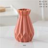 Dehua Mate Simple Escritorio Flor Seca Cónico Cerámica Florero Adornos Americano Europeo Mate Rojo Vino