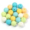 Pintura de Nuevo Tacto Bolas de Paintball Goma Pintura Goma Acrílico Bolas Cadena para Teléfono Móvil Pulsera Collar Joyería DIY Accesorios