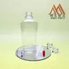 Garrafa PET plana oblonga oval de 240ML para armazenar água, loção e essência, frasco vazio para artigos de higiene pessoal e cuidados com a pele, pode ser combinada com vários tipos de tampas