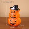 Caixa de Armazenamento de Doces de Abóbora Excêntrica Caixa Espessa de Ferro à Prova de Umidade e Poeira Armazenamento para Festa de Halloween Festival Caixa de Ferro