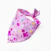 Bandana de Algodón Sarga para Perro Mascota Estilo de Atar Babero Infantil Bufanda para Cabeza de Bebé Empaquetado Individualmente