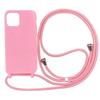 Funda para teléfono cruzada Apple 16 con cordón integrado, funda con cordón para Apple 14 al por mayor, funda para teléfono cruzada Apple