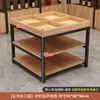Gôndola ponta de gôndola balcão expositor vitrine prateleiras multicamadas supermercado loja de conveniência lanches frutas quadrado