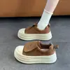 Sapato de Plataforma com Solado Grosso para Aumentar Altura, Sapato Board Feminino 2026 Outono Estilo Quente Melade Sapatos Femininos Versátil Casual Esportivo