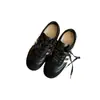 Aumento de altura interior de 7 cm~zapatillas de entrenamiento alemanas retro a rayas de cuero genuino para mujer, nuevo estilo coreano, versátiles, de retazos, casuales, deportivas, zapatillas Forrest Gump