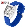 Reloj Oufani Impermeable con Números Romanos, Correa Simple de Nailon, Reloj de Cuarzo, Silencioso, Ligero, Reloj Unisex para Escuela Secundaria y Exámenes de Admisión a la Universidad