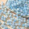 Contas de vidro em cores de gelatina de verão, fragmentos de jade, contas redondas em degradê, contas rachadas estilo vintage, componentes para acessórios pequenos feitos à mão DIY, contas