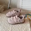 Tênis Esportivo Infantil 2026 Primavera/Verão Novo Modelo Tênis de Treino Respirável em Malha para Meninas Sapatos Casuais Doces com Renda para Menininhas