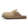 RUIZUSTOCK Chinelos de Cortiça Baotou de Inverno para Homens Sapatos de Algodão para Mulheres Sandálias e Chinelos Quentes Revestimento de Lã Revestimento Externo Fosco