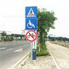 Señales de Tráfico Combinadas de Carretera Urbana Token de Prohibido Bicicletas Señales de Cruce de Peatones Señales Redondas Señales Triangulares