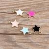 Accesorios de joyería de estilo coreano DIY K oro gota de aceite aleación pequeño colgante accesorios colgantes para pulsera estrella mediana de cinco puntas