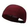 Gorro de comercio exterior de secado rápido, fino, sin visera, transpirable, gorro de punto liso, simple y versátil, se puede personalizar con logo