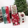 Fita de Tecido Nova Cor Shengyuan Desenho Papai Noel Juta Fita de Cetim Laço de Árvore de Natal Decoração para Amarrar