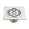 Dren de Piso de Rejilla de Bambú Acero Inoxidable 304 Dren de Piso de Baño Núcleo de Cobre Anti-Olor Anti-Retorno Fábrica Alto Flujo Ingeniería Dren de Piso