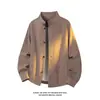 Novedad Otoño 2026 Estilo Hong Kong Blanco Talla Grande Chaqueta Abotonada Imitación Lino M-5X HJ26866-TeP42