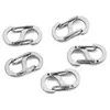 Hebilla de Acero Inoxidable en Forma de S Hebilla Pulida en Forma de 8 Llavero Chapado en Oro Real Hebilla de Resorte Hebilla para Pulsera Collar Accesorios para Joyería DIY