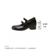 Nuevos zapatos Mary Jane retro para mujer con plataforma interna, doble hebilla, punta redonda, estilo ballet, punta dividida, versátiles y elegantes para el trabajo