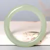 Com Certificado, Bracelete de Jade Verde-Branco Xinjiang Hetian de Alta Qualidade, Feminino de Jade Hetian Transparente Gordura de Carneiro Exquisito