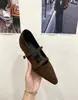 Sapatos Mary Jane Chuyuji retrô francês com estampa de leopardo e bico fino para mulheres, novo estilo com tira de fivela única, sapatos de salto único elegantes e que aumentam a altura