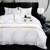 Conjunto de Roupa de Cama para Hotel e Pousada de Quatro Peças, Linho Branco Puro, Roupa de Cama de Hotel, Cobertor Duvet Atacado