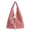 Bolso Chaleco a Cuadros Retro Estilo Coreano, Bolsa de Compras Ligera de Gran Capacidad para Niñas, Bolso Cruzado Casual de Lona para Estudiantes