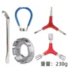 Chave de Raio para Bicicleta de Montanha Aço Cromo-Molibdênio 8 Portas Conjunto de Ferramentas para Ajuste de Raios de Rodas de Bicicleta de Estrada para Reparo de Bicicleta
