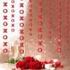 Bandera de fiesta temática de San Valentín transfronteriza, traje de flores, pancarta de amor BE MINE, decoración para fiesta de boda