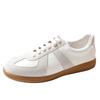 Zapatos Planos con Cordones Clásicos Mismo Estilo Músculo Abdominal Zapatos Casuales de Entrenamiento Moral para Mujer Empalmados Retro Versátiles Deportivos Zapatos Blancos para Mujer