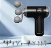 Nova pistola de massagem fascial com 5 cabeças e 9 cabeças intercambiáveis, massageador corporal para percussão muscular profunda e relaxamento de ombros, cintura e costas