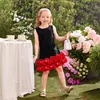 Productos de Comercio Exterior Personalizados Exclusivamente para Amazon Transfronterizo: Nuevo Vestido Floral 3D para Niñas, Vestido sin Mangas, Vestido de Princesa, Estilo Dulce