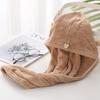 Gorro de Ducha de Felpa Coral Liso Nuevo de Fábrica Baotou Absorbente de Agua Espesado Gorro Secador de Cabello Bordado Regalo Bienestar Cabello