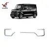 Adecuado para Honda 23 N-Box Jf5 Jf6 Parachoques Delantero Especial Modificado Luz Antiniebla Tira Brillante Decorativa Galvanizada