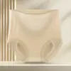 Calcinha Feminina Seamless de Peça Única, Cintura Alta, Controle da Barriga, Levanta Bumbum, Alta Elasticidade, Respirável, Canelada, Sem Marcas