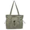 Bolso de Lona de Gran Capacidad para Mujer 2026 Nuevo Estilo Moda Casual Bolso de Hombro Único y de Mano Bolso Tote para Estudiante Clase Viaje