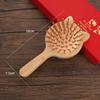 Pente de cápsula de ar de bambu Pente de almofada de ar Pente de tábua grande especial para mulheres Pente de cápsula de ar fofo Pente doméstico Massagem Couro cabeludo Meridiano