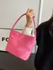 Bolsa de tela de nailon portátil estilo coreano para mujer Verano 2023 Nueva llegada de moda Bordada Bolso de axila Bolso cubo de un hombro todo a juego