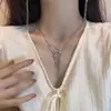 Collar de mariposa pendientes niñas nueva cadena de clavícula nicho personalidad dulce todo-partido mujeres