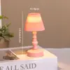 Luz de Noche Retro de Grano Fino Artefacto para Dormitorio Luz de Noche de Mesita de Noche para Dormitorio Regalo Creativo de Cumpleaños para Niñas Adornos de Escritorio
