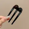 Elegante Pasador de Acrílico en Forma de U para Mujer, Estilo de Alta Gama para Peinados de Moño, Nuevo Accesorio para el Cabello Estilo Chino