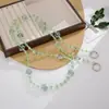 Bolso Bandolera de Cadena de Vidrio con Abalorios de Estrella de Cinco Puntas de Lujo Ligero Cadena de Repuesto Llavero Colgante Lanyard para Teléfono Accesorio de Cadena para Colgar