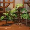 Jardinería de Micro-Paisaje Búho Tocón de Árbol Columpio Decoración Resina Suculenta Maceta Arreglo Floral