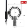Porca com olhal em aço inoxidável 304, tipo parafuso com olhal circular, porca de alta resistência M3 4 5 6 810 apertada manualmente