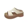 Pantuflas Birkenstock de Suela Gruesa para Mujer, Nuevo Estilo Verano 2026, Adecuadas para Combinar con Vestidos, Casuales y Cómodas, Sandalias de una Tira para Mujer para Uso al Aire Libre