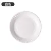 Platos blancos desechables transfronterizos, biodegradables, de grado alimenticio, ecológicos, de papel para pasteles, para fiestas, campamentos, picnics y barbacoas