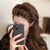 Outono e inverno elegante leopardo pelúcia arco de cabelo feminino denteado rosto lavagem cabelo prensado arco alto craniano topo antiderrapante quebra cabelo acabamento grampo de cabelo